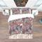 Designart 'Floral Botanical Pattern with Engraved Flowers' Bohemian & Eclectic Bedding Set - Duvet Cover & Shams
